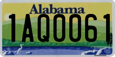 AL license plate 1AQ0061