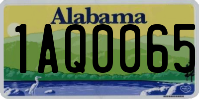 AL license plate 1AQ0065