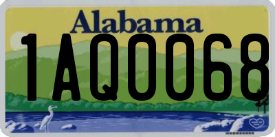 AL license plate 1AQ0068