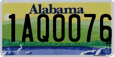 AL license plate 1AQ0076