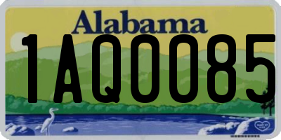 AL license plate 1AQ0085