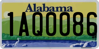 AL license plate 1AQ0086