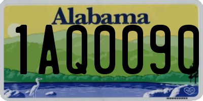 AL license plate 1AQ0090