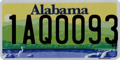 AL license plate 1AQ0093