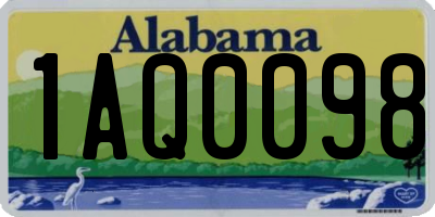 AL license plate 1AQ0098