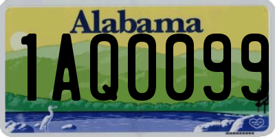 AL license plate 1AQ0099