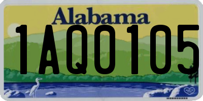 AL license plate 1AQ0105