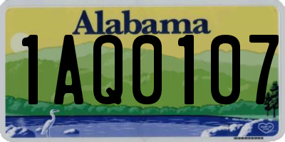 AL license plate 1AQ0107