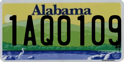 AL license plate 1AQ0109