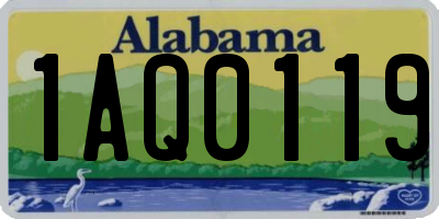 AL license plate 1AQ0119