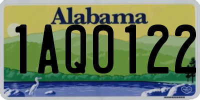 AL license plate 1AQ0122