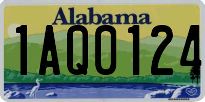 AL license plate 1AQ0124