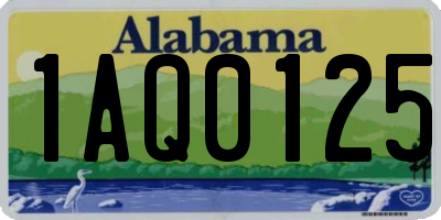 AL license plate 1AQ0125