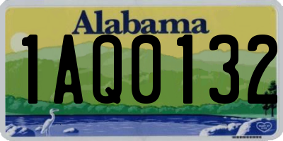 AL license plate 1AQ0132