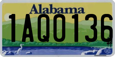 AL license plate 1AQ0136