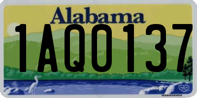 AL license plate 1AQ0137