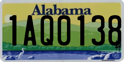 AL license plate 1AQ0138