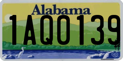 AL license plate 1AQ0139