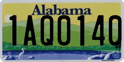 AL license plate 1AQ0140