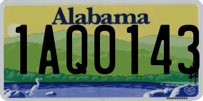 AL license plate 1AQ0143