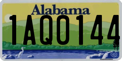 AL license plate 1AQ0144