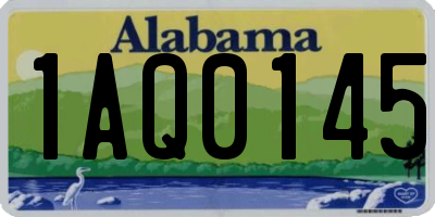 AL license plate 1AQ0145