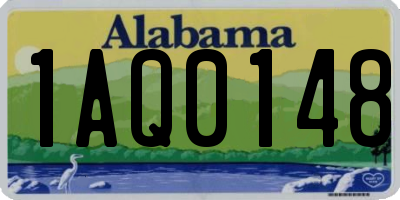 AL license plate 1AQ0148