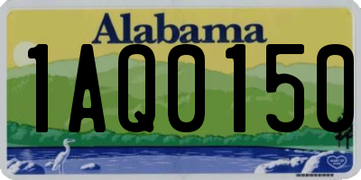 AL license plate 1AQ0150