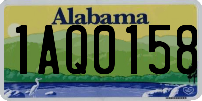 AL license plate 1AQ0158