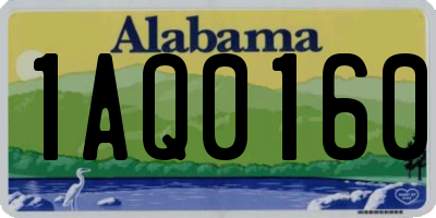 AL license plate 1AQ0160