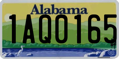 AL license plate 1AQ0165