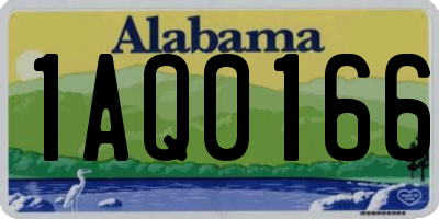 AL license plate 1AQ0166