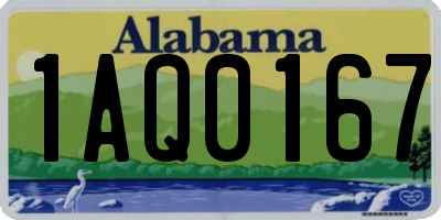 AL license plate 1AQ0167