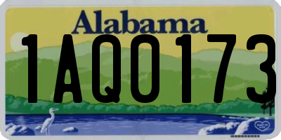 AL license plate 1AQ0173