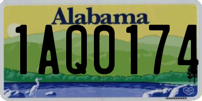 AL license plate 1AQ0174