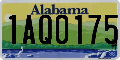 AL license plate 1AQ0175