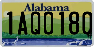 AL license plate 1AQ0180