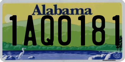 AL license plate 1AQ0181