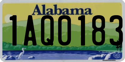 AL license plate 1AQ0183