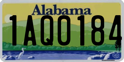 AL license plate 1AQ0184