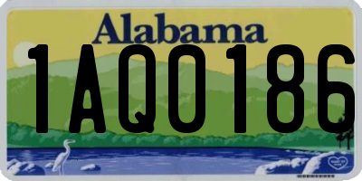 AL license plate 1AQ0186