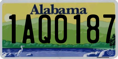 AL license plate 1AQ0187