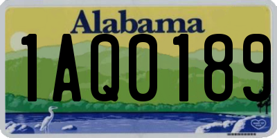 AL license plate 1AQ0189