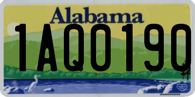 AL license plate 1AQ0190