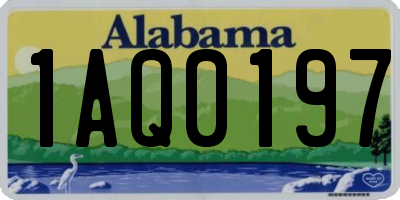 AL license plate 1AQ0197