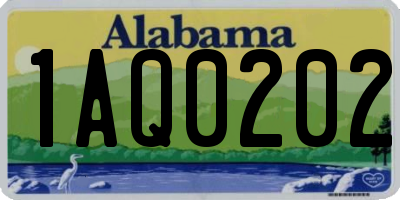 AL license plate 1AQ0202