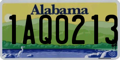 AL license plate 1AQ0213