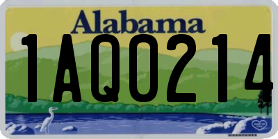 AL license plate 1AQ0214