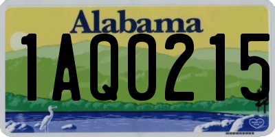 AL license plate 1AQ0215