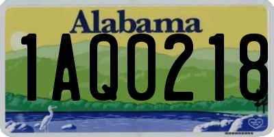 AL license plate 1AQ0218